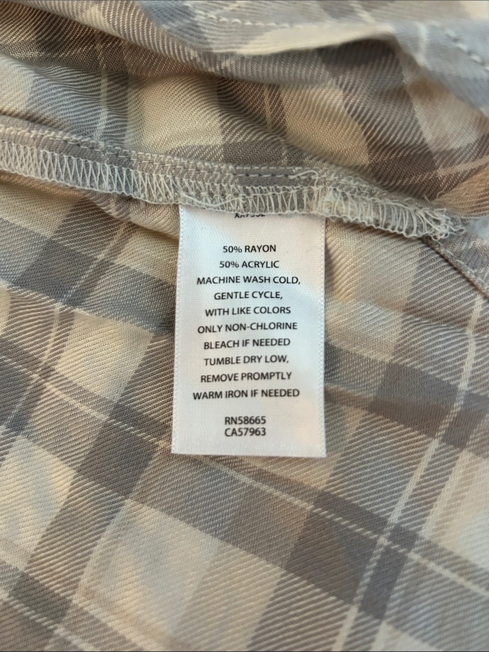 Nordstrom Ivory Dove Sophie Plaid Shirt - Picture 6 of 6